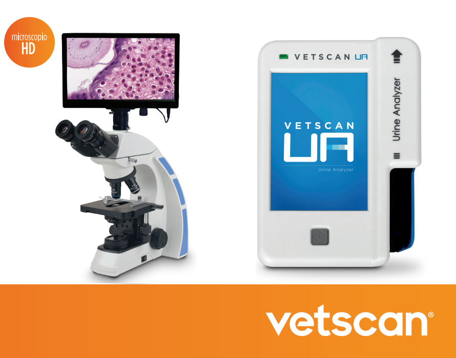  VETSCAN® Microscopio HD y VETSCAN® UA Analizador de orina